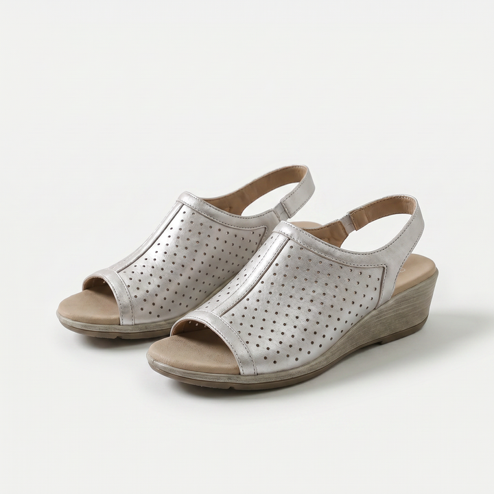 Hazel – Shimmering Elegance in Metallic Platinum