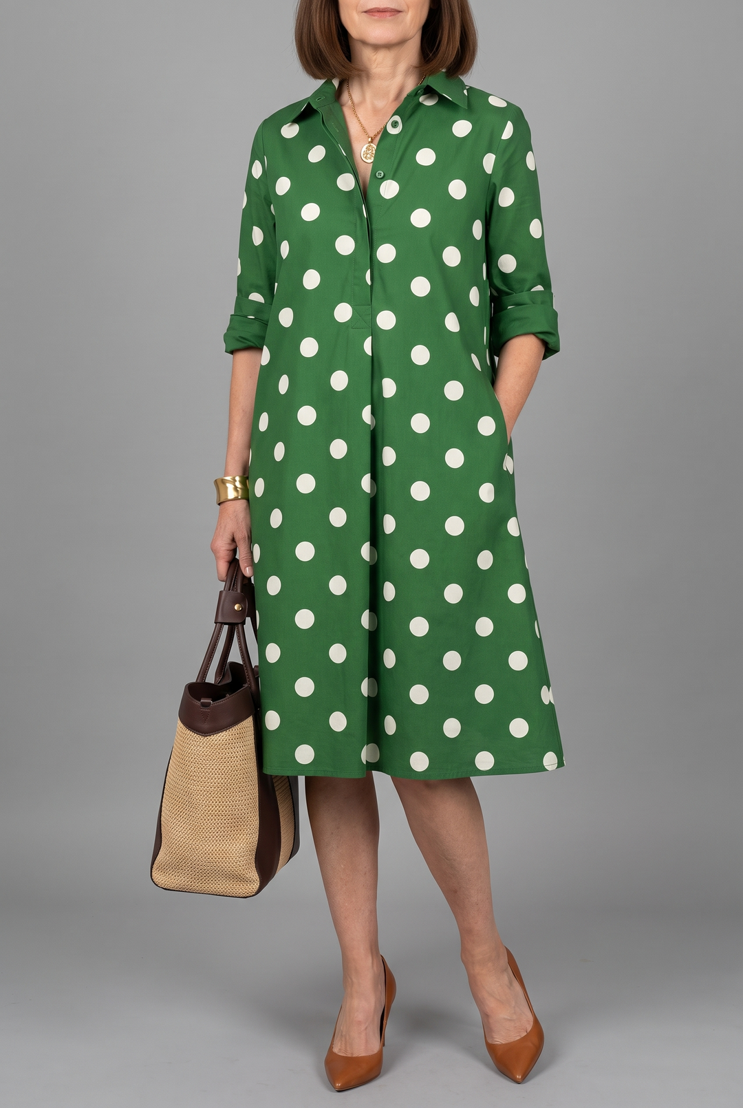 Harriet – Elegant Midi Dress for Effortless Vitality