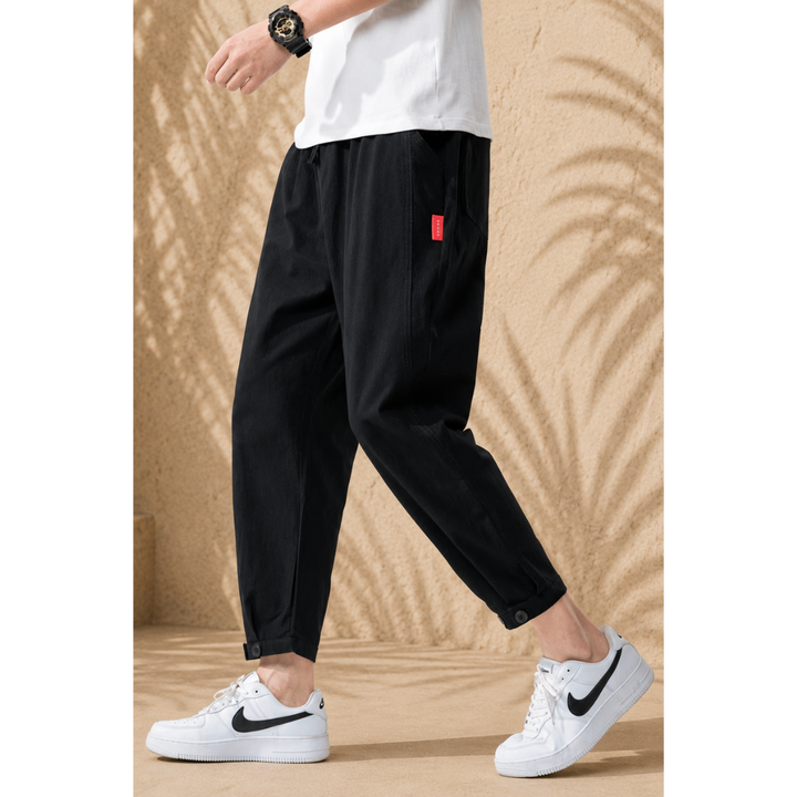 Theo | Slim Fit Cotton Trousers