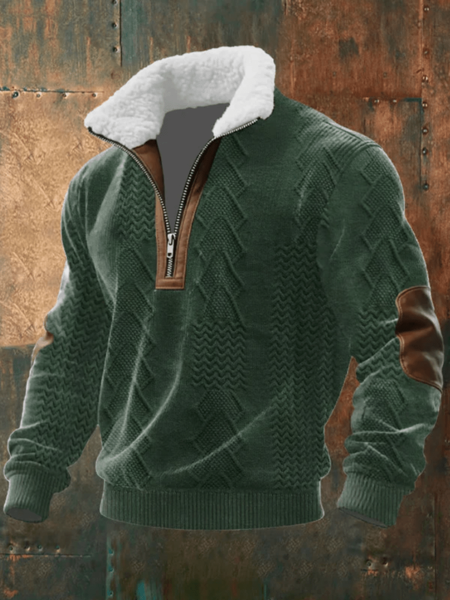 David - Fleece Collar Sweater