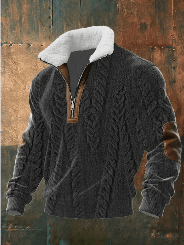 David - Fleece Collar Sweater
