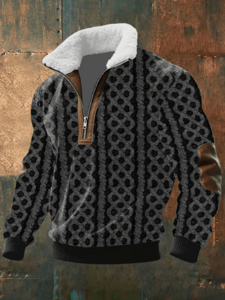 David - Fleece Collar Sweater