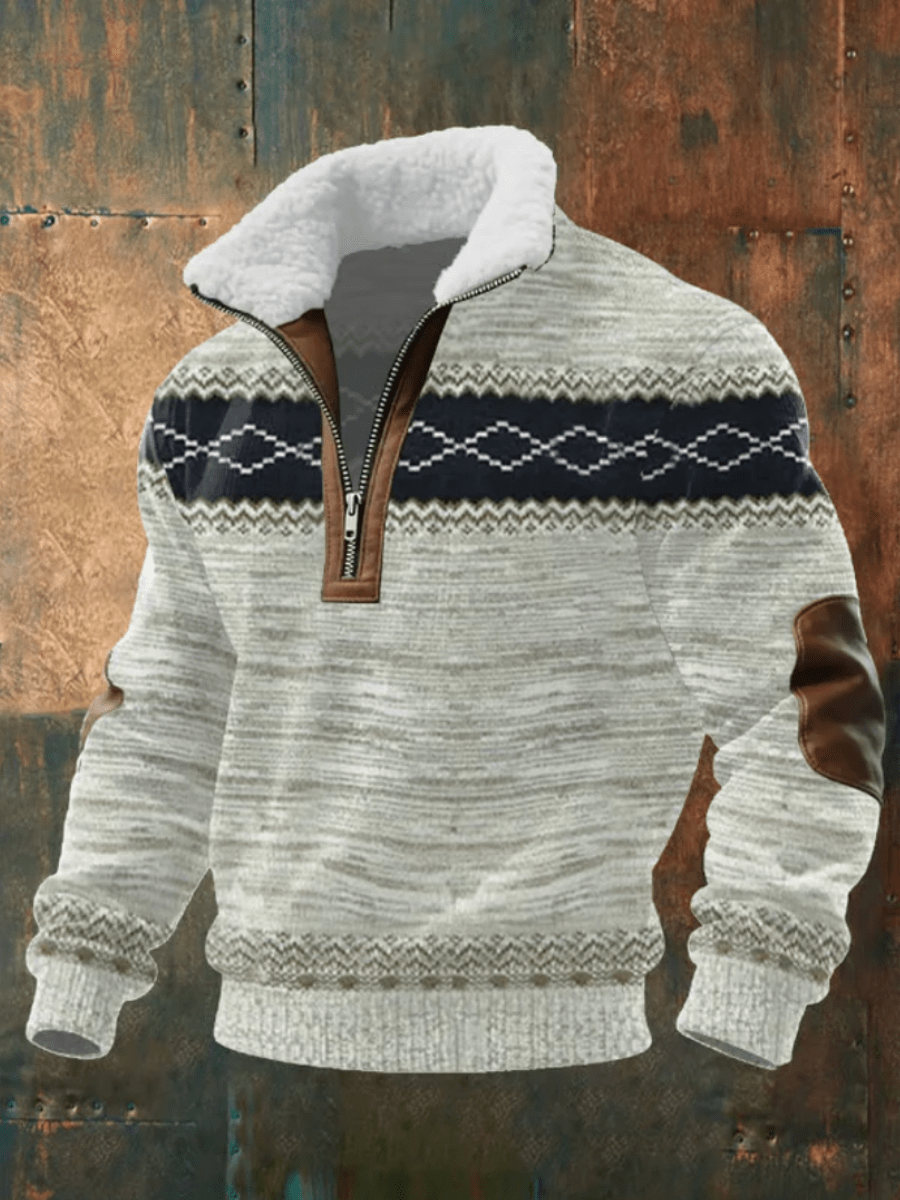 David - Fleece Collar Sweater