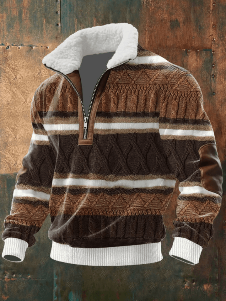 David - Fleece Collar Sweater
