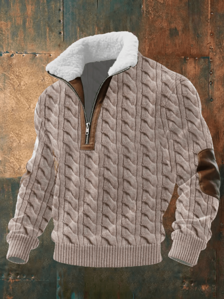 David - Fleece Collar Sweater
