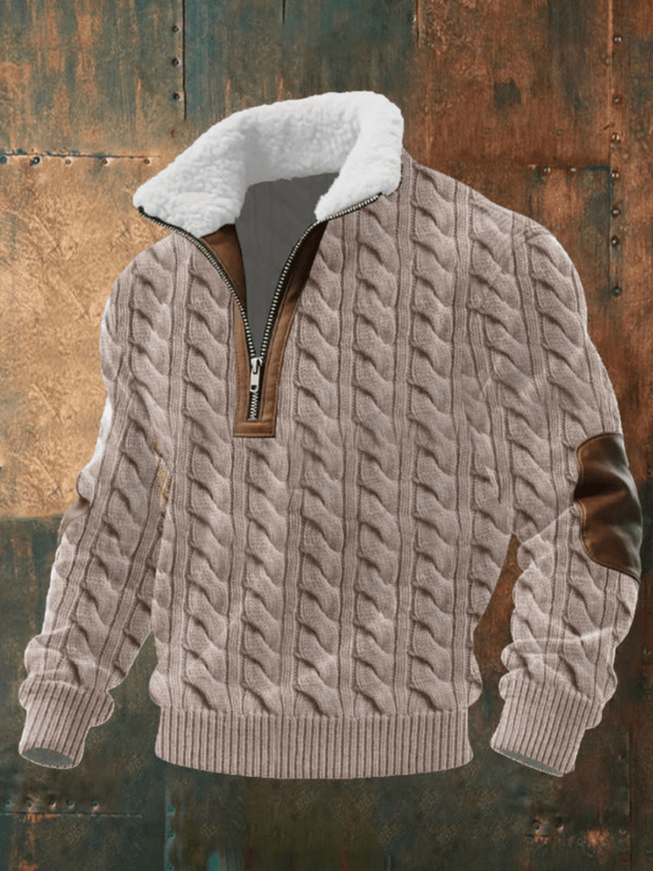 David - Fleece Collar Sweater