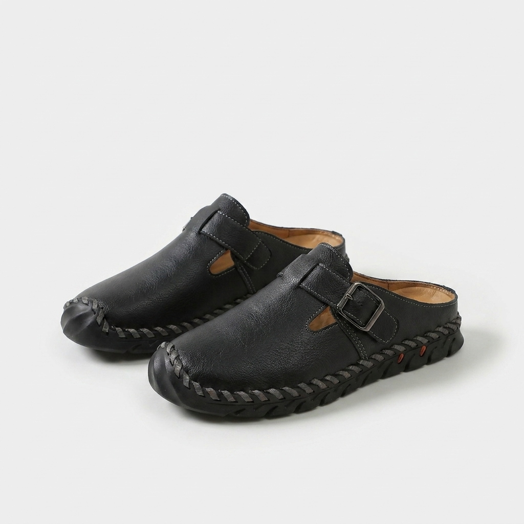 Marly - Comfort Slip-On Sandal with Buckle