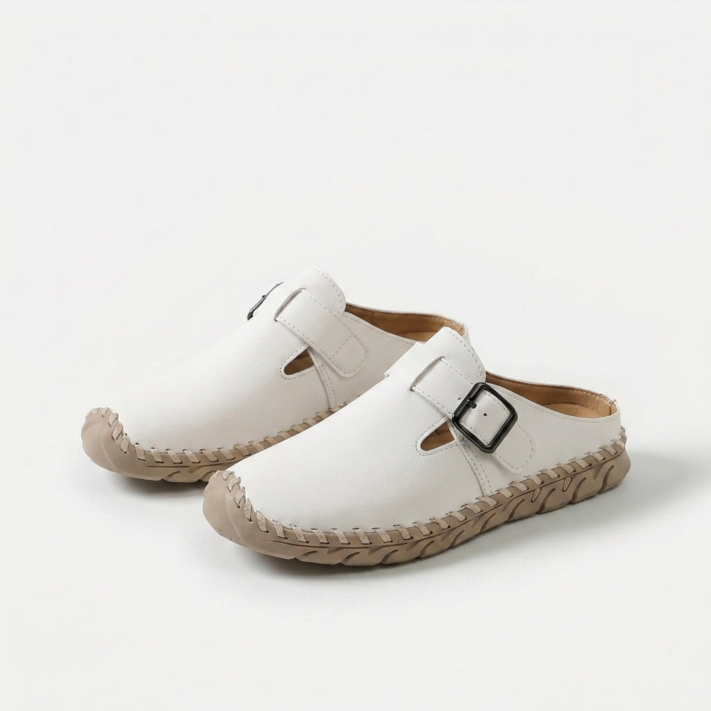 Marly - Comfort Slip-On Sandal with Buckle