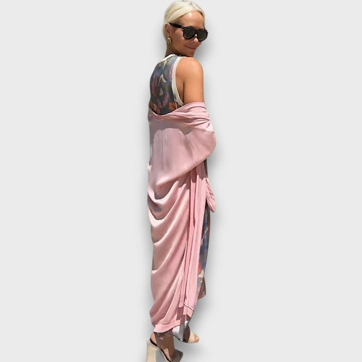 Lindiwe – Elegant Maxi Dress with Cardigan