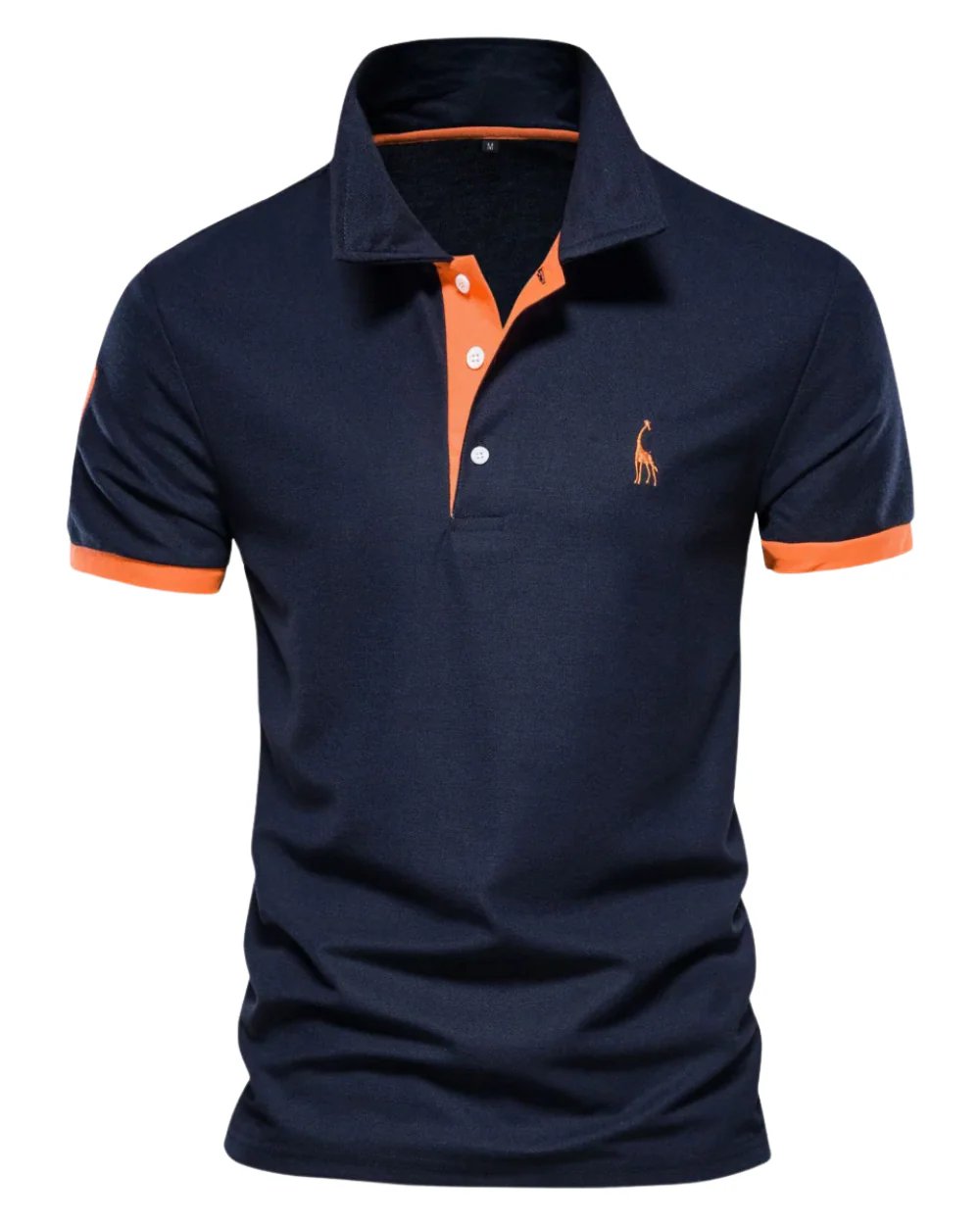 Liam™ | Polo Shirt with Button Placket and Contrast Details