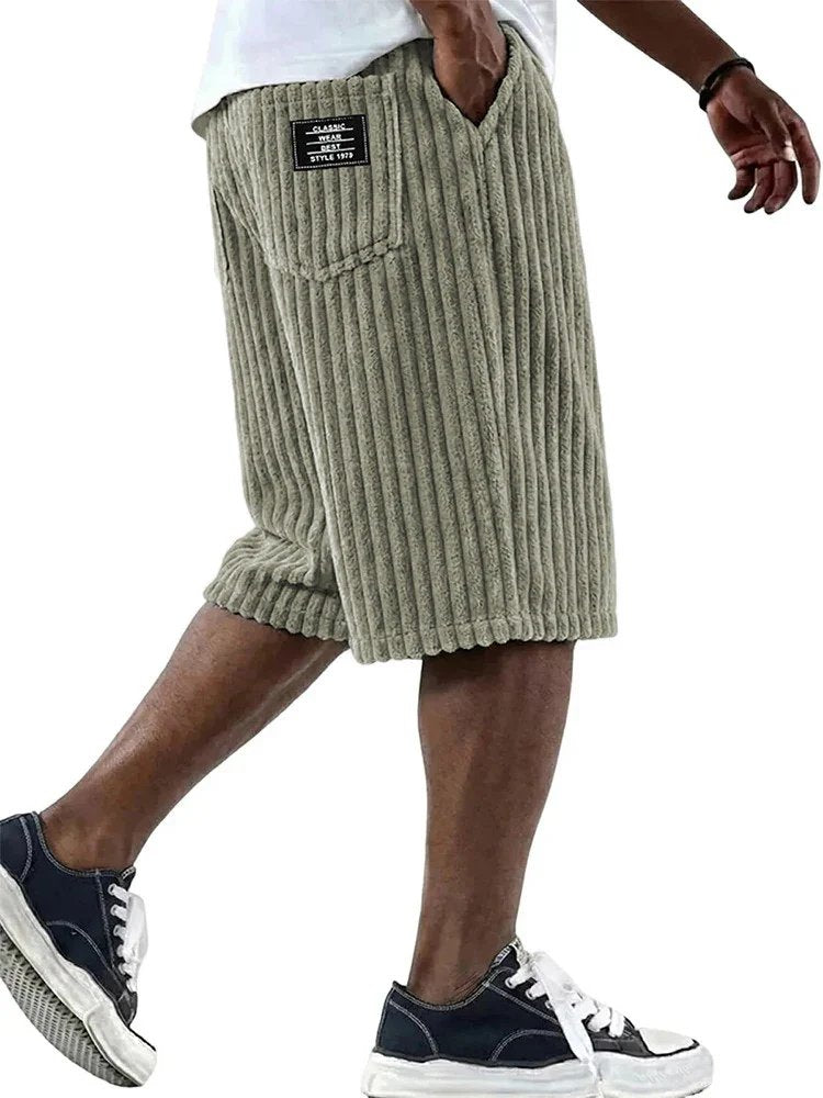 Erik | Comfortable Ribbed Casual Shorts