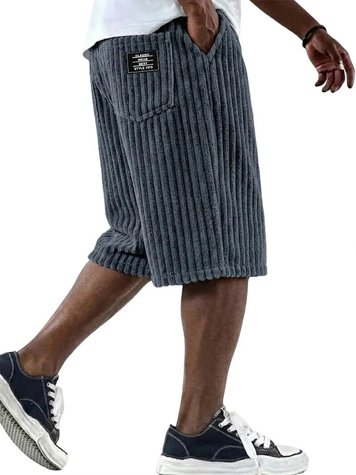 Erik | Comfortable Ribbed Casual Shorts