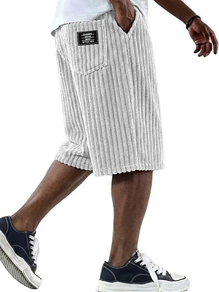 Erik | Comfortable Ribbed Casual Shorts