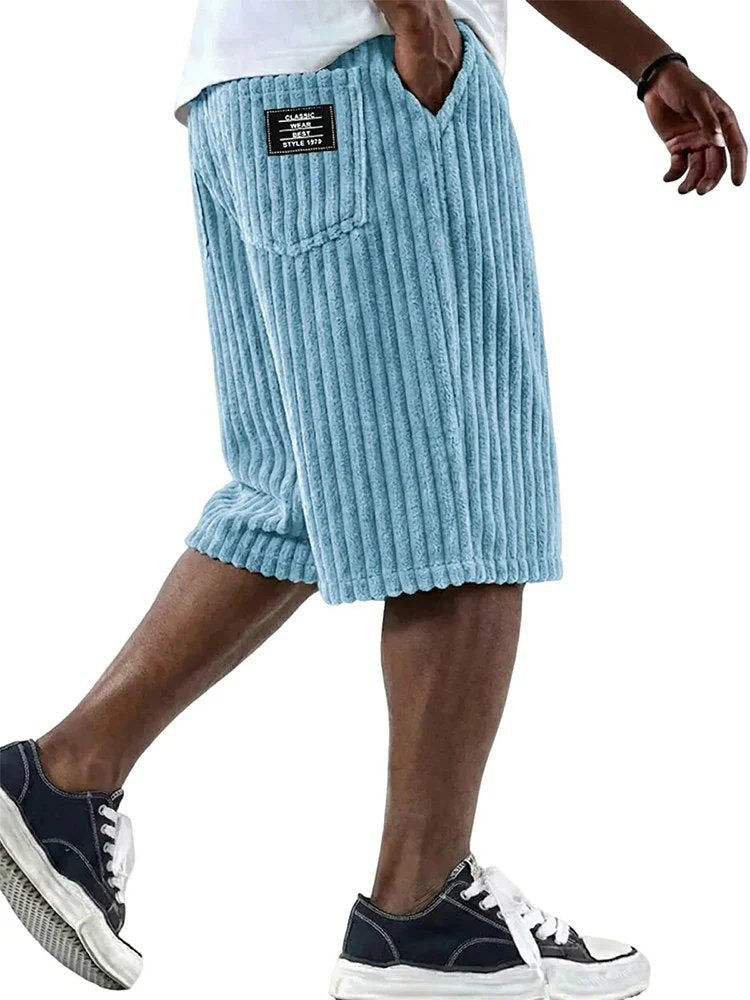 Erik | Comfortable Ribbed Casual Shorts