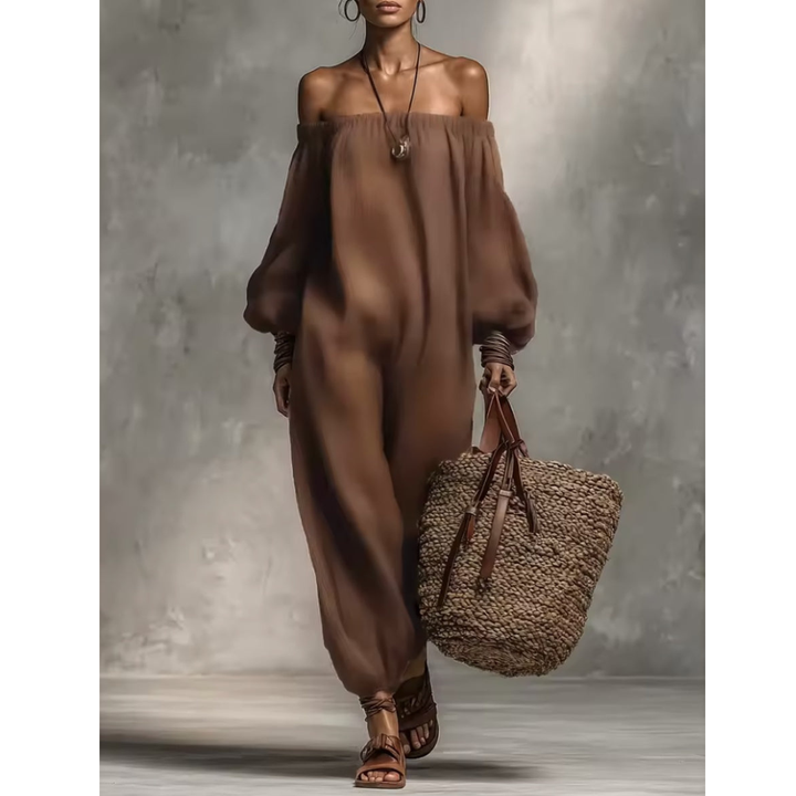 Fenna | Strapless Jumpsuit with Sleeves