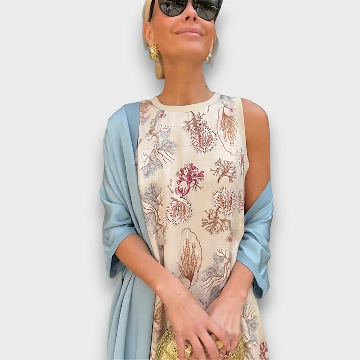 Lindiwe – Elegant Maxi Dress with Cardigan