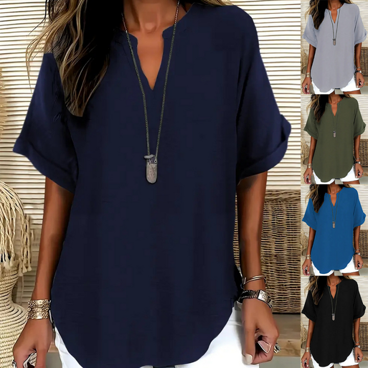 Livia™ | Airy V-Neck Blouse