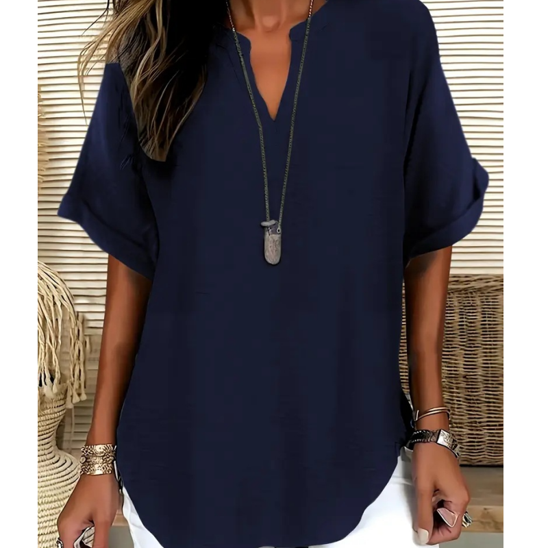Livia™ | Airy V-Neck Blouse