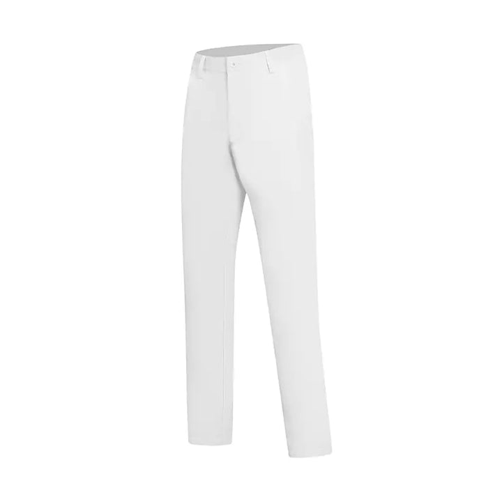 GolfThing Slim Fit Golf Trousers- Breathable Quick-Dry - White