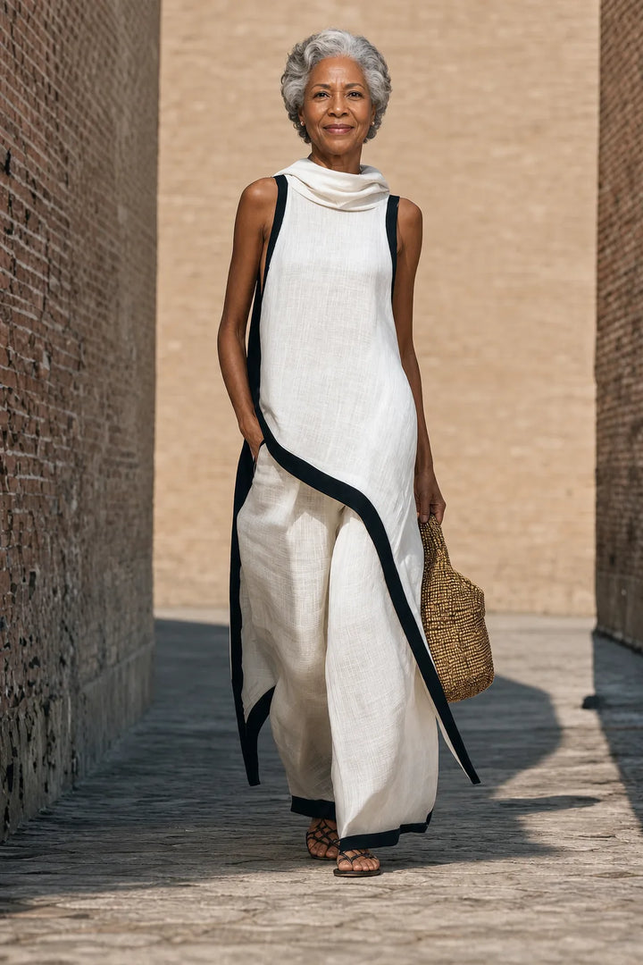 Leonora | Breathable Linen Look Set