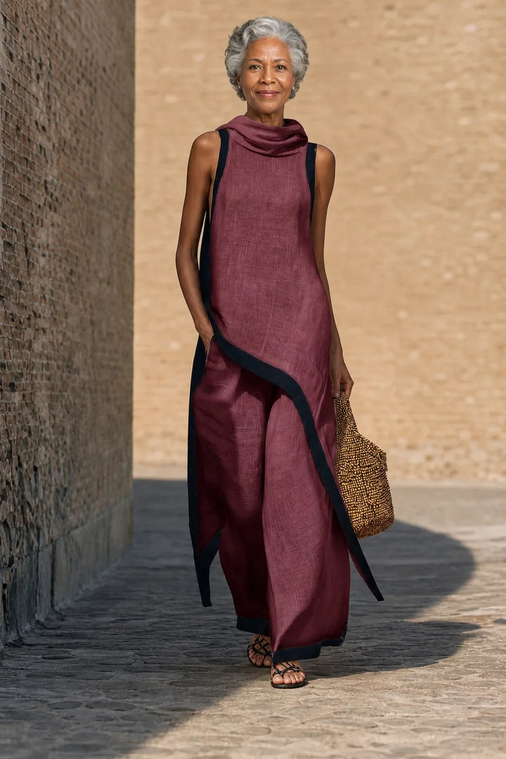 Leonora | Breathable Linen Look Set