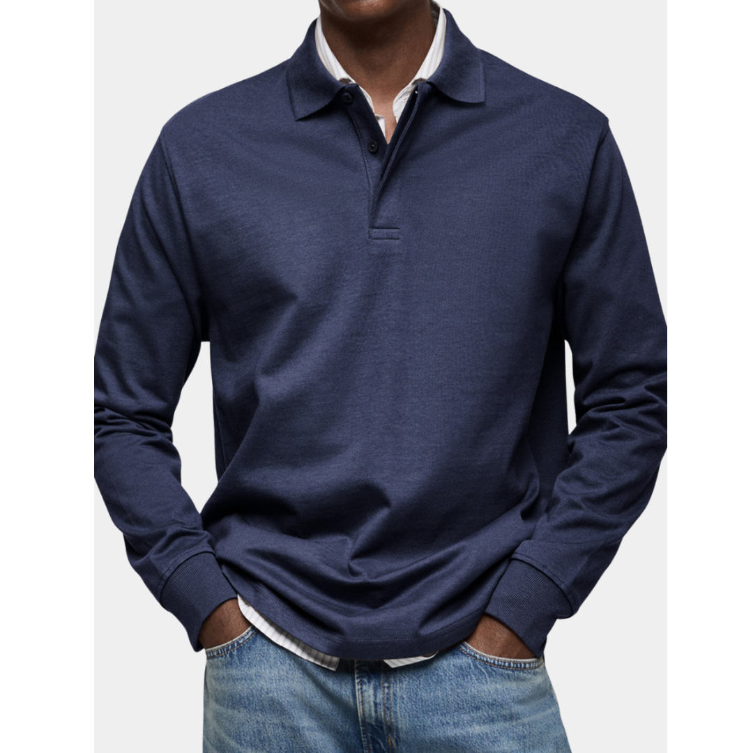 LAURENT MONACO | LUXURY LONG-SLEEVED POLO