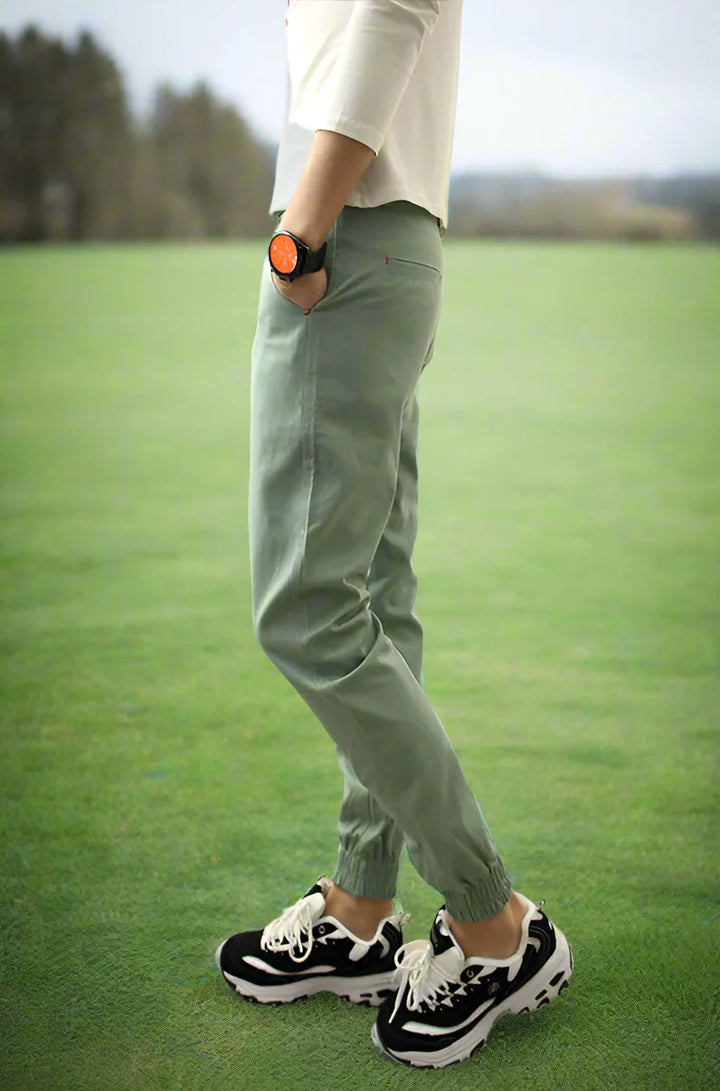 GolfThing Soft Cotton Cuffed Trousers