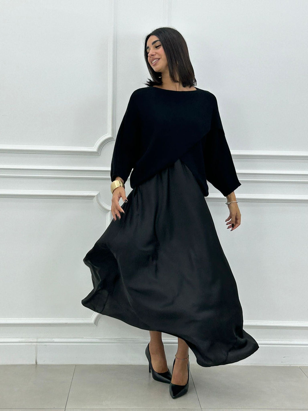 Lorelei - Elegant Long Dress And Asymmetrical Top